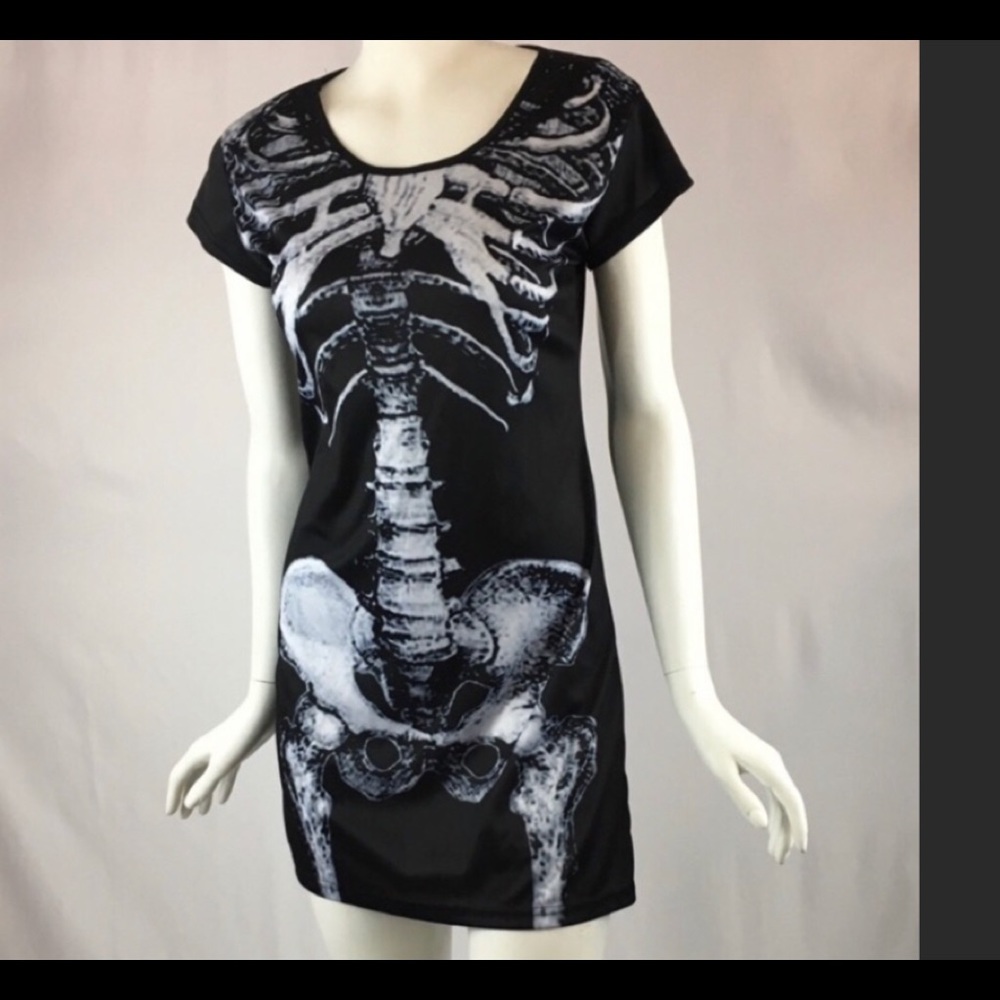 Super Cute Skeleton Mini Dress/ Night gown